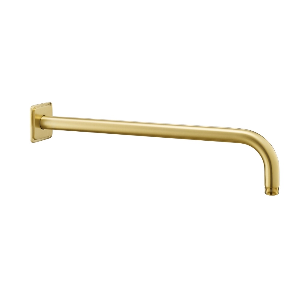 JTP Grosvenor Cross Brushed Brass Shower Arm Cut Out